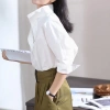 Áo sơ mi nữ IELGY dáng rộng cổ đứng nút màu trơn - Thời trang, giá 276.910₫ 5