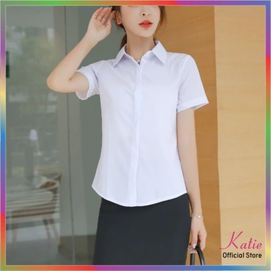 Áo sơ mi nữ KATIE cotton mát mẻ, không nhăn, trắng, tay dài & ngắn – 193.800đ