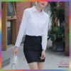 Áo sơ mi nữ KATIE cotton mát mẻ, không nhăn, trắng, tay dài & ngắn – 193.800đ 7