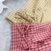 Áo sơ mi nữ kẻ caro cổ đức tay lỡ nơ trẻ trung WEXUU BS07.01 giảm giá 200k 3
