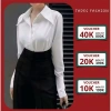 Áo Sơ Mi Nữ Lụa Dài Tay Cổ Đức Sang Chảnh - Giá chỉ 150k, giảm từ 189k