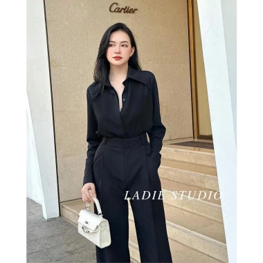 Áo Sơ Mi Nữ Lụa Dài Tay Cổ Đức Sang Chảnh - Giá chỉ 150k, giảm từ 189k 5