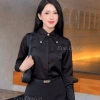 Áo Sơ Mi Nữ Lụa Đính Đá Cao Cấp – Dài tay Đen Trắng Xanh, Giá ưu đãi 245.000 VND