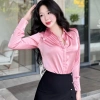 Áo Sơ Mi Nữ Lụa Đính Đá Cao Cấp – Dài tay Đen Trắng Xanh, Giá ưu đãi 245.000 VND 3
