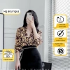 Áo sơ mi nữ lụa tằm dài tay cao cấp công sở hoa cánh to nâu MQ Boutique 289.000đ