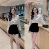 Áo sơ mi nữ lụa trắng dài tay EMLYvn - Không bị nhăn, công sở, giá 104k 6
