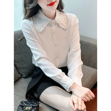 Áo Sơ Mi Nữ Mã G5 Tay Dài Cổ Sơ Mi Đa Dáng - Thời Trang Công Sở và Dạo Phố Giá 119.400 VND