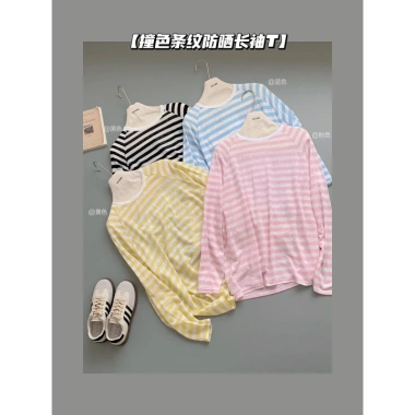 Áo Sơ Mi Nữ Mùa Hè Vàng Ice Silk Dài Tay, Mỏng Rời Ngoài, Giá chỉ 171.720₫ 3