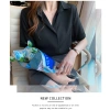 Áo sơ mi nữ ngắn tay công sở WEXUU form suông rộng, chất lụa mềm thoáng khí 190k 4