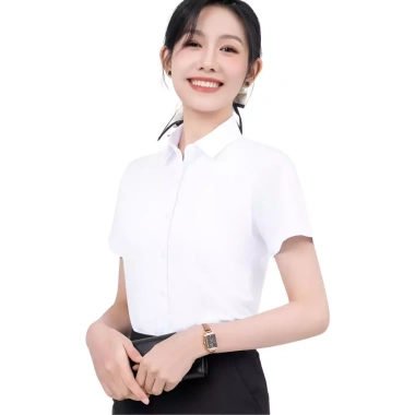 Áo sơ mi nữ ngắn tay Madela cotton mềm mại, màu trắng - Giá chỉ 157.000 VND 4