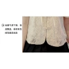 Áo sơ mi nữ phong cách Trung Quốc mùa hè tay phồng, thêu ren, nút Mandarin độc đáo - Giá 166.824 VND 5