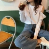 Áo sơ mi nữ slim-fit tay dài thun mềm mại – Giá chỉ 87.287đ, phong cách influencer 3
