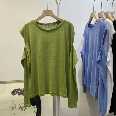 Áo sơ mi nữ slim-fit tay dài thun mềm mại – Giá chỉ 87.287đ, phong cách influencer 9 Áo sơ mi nữ slim-fit tay dài thun mềm mại – Giá chỉ 87.287đ, phong cách influencer 9