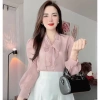 Áo Sơ Mi Nữ Tay Dài Cổ Nơ 3 Màu Lụa Cao Cấp Hàn Quốc - S38 Giá Ưu Đãi 228k 3