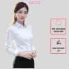 Áo sơ mi nữ tay dài HATOP cao cấp vải lụa cotton trắng, form đẹp Giá 160.000 VND