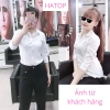 Áo sơ mi nữ tay dài HATOP cao cấp vải lụa cotton trắng, form đẹp Giá 160.000 VND 6