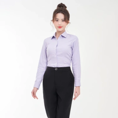 Áo sơ mi nữ tay dài Thái Hòa ASW101-R05 – Cotton kẻ nhuyễn cao cấp, đa màu, giá 250.750₫ 6