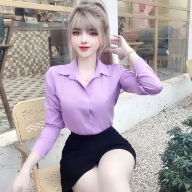 Áo sơ mi nữ tay dài vải lụa Hàn cao cấp không nhăn mềm mại thanh lịch giảm còn 86k 7