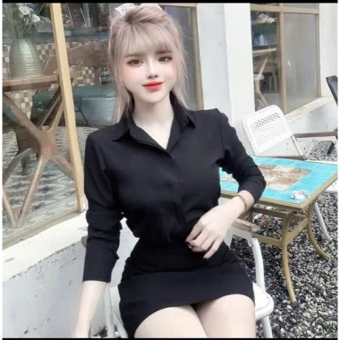 Áo sơ mi nữ tay dài vải lụa Hàn cao cấp không nhăn mềm mại thanh lịch giảm còn 86k 10