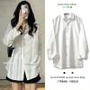 Áo sơ mi nữ thêu ngựa basic chất lụa Hàn chống nhăn dày mịn mát – đi làm, đi chơi, đi học – 158.000đ 5