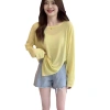 Áo sơ mi nữ thu đông 2.025 màu xanh klein tay dài, chống nắng, giá 223.318₫ 5