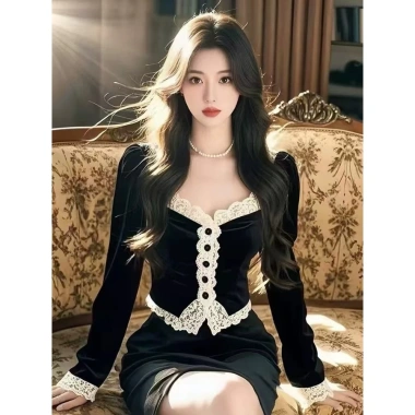 Áo sơ mi nữ thu đông phong cách tòa án cao cấp, thẻ eo ren, đáy váy top - giảm còn 200k 2 Áo sơ mi nữ thu đông phong cách tòa án cao cấp, thẻ eo ren, đáy váy top - giảm còn 200k 2