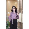 Áo sơ mi nữ thu đông tơ Nhật 2 lớp A75 - Công sở sang trọng, size S-2XL, dưới 68kg - 120k 2