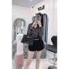 Áo sơ mi nữ tơ dài tay cao cấp công sở họa tiết hoa đính đá - MQ Boutique 209k 3