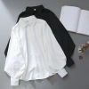 Áo Sơ Mi Nữ Trắng Hàn Quốc Dài Tay Baggy Thanh Lịch Sang Trọng Không Sắt 104.328 VND 6