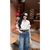 Áo sơ mi nữ trắng họa tiết thêu công sở giảm giá Vyan store 150.000 VND 2