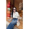 Áo sơ mi nữ trắng họa tiết thêu công sở giảm giá Vyan store 150.000 VND 4