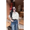 Áo sơ mi nữ trắng họa tiết thêu công sở giảm giá Vyan store 150.000 VND 5