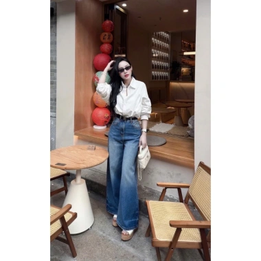 Áo sơ mi nữ trắng họa tiết thêu công sở giảm giá Vyan store 150.000 VND 6