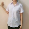 Áo sơ mi nữ trắng tay ngắn, tay lỡ - Vải Kate cấp 1-3, vạc bầu, giá 89.000 VND 5