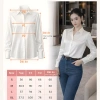 Áo sơ mi nữ trắng vải lụa Oxatyl A23 – Siêu nhẹ, thoáng mát, giảm giá 185k 7