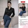 Áo sơ mi nữ trắng vải lụa Oxatyl A23 – Siêu nhẹ, thoáng mát, giảm giá 185k 9