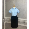 Áo sơ mi nữ trơn trắng ngắn tay công sở mát mẻ, thoáng mát, giá 91.800₫ 4