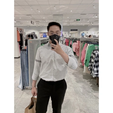 Áo sơ mi Oxford viền tay, thêu họa tiết lưng trẻ trung - Giảm giá 380.000đ 7