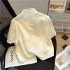 Áo Sơ Mi Pankou Bong Bóng Tay Ngắn Đứng Cổ Thêu Crop Top Phong Cách Trung Quốc Nữ Mùa Hè - 194.955₫ 2