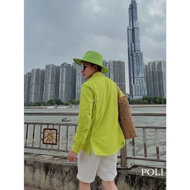 Áo sơ mi POLI co giản, thiết kế hiện đại, form thoải mái - Giá 375.000 VND (Giảm từ 457.500 VND)