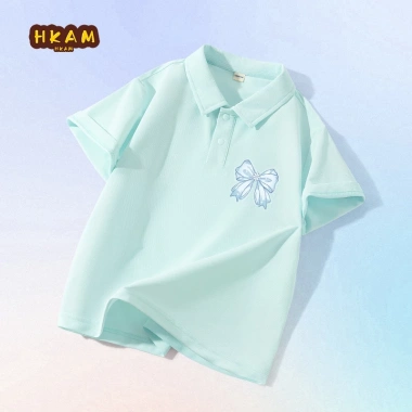 Áo Sơ Mi Polo Bé Gái Tay Ngắn Thời Trang Mát Mẻ Khô Nhanh Starlight Bow 162k