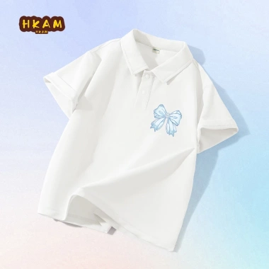 Áo Sơ Mi Polo Bé Gái Tay Ngắn Thời Trang Mát Mẻ Khô Nhanh Starlight Bow 162k 7