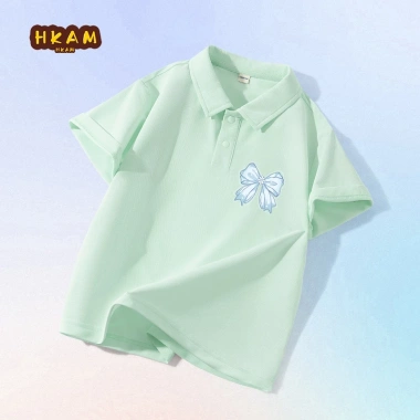 Áo Sơ Mi Polo Bé Gái Tay Ngắn Thời Trang Mát Mẻ Khô Nhanh Starlight Bow 162k 9