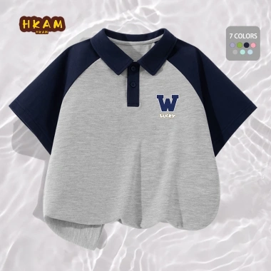 Áo Sơ Mi POLO Bé Trai Raglan Thời Trang, Thoải Mái, Thoáng Khí, In Thể Thao - Giá chỉ 162.000 VNĐ 8