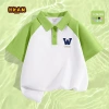Áo Sơ Mi POLO Bé Trai Raglan Thời Trang, Thoải Mái, Thoáng Khí, In Thể Thao - Giá chỉ 162.000 VNĐ 9