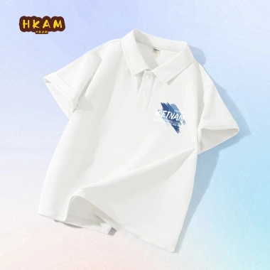 Áo Sơ Mi POLO Bé Trai Tay Ngắn Thời Trang Mát Mẻ Nhanh Khô In Việt Nam 162.000₫ 7