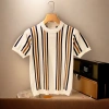 Áo sơ mi Polo ngắn tay ve áo Hàn Quốc mùa hè - Sọc màu tương phản, cao cấp, giảm 21% 5