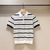 Áo sơ mi Polo ngắn tay ve áo Hàn Quốc mùa hè - Sọc màu tương phản, cao cấp, giảm 21% 6