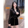 Áo sơ mi Queen SM191 tơ phun nhung đen dài tay - Giá siêu ưu đãi 187.283₫ 10