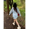 Áo Sơ Mi Rời + Quần Short Nữ 2 Mảnh Mùa Hè 2.024 Dài Tay Chống Nắng Mỏng Giá 160k 4